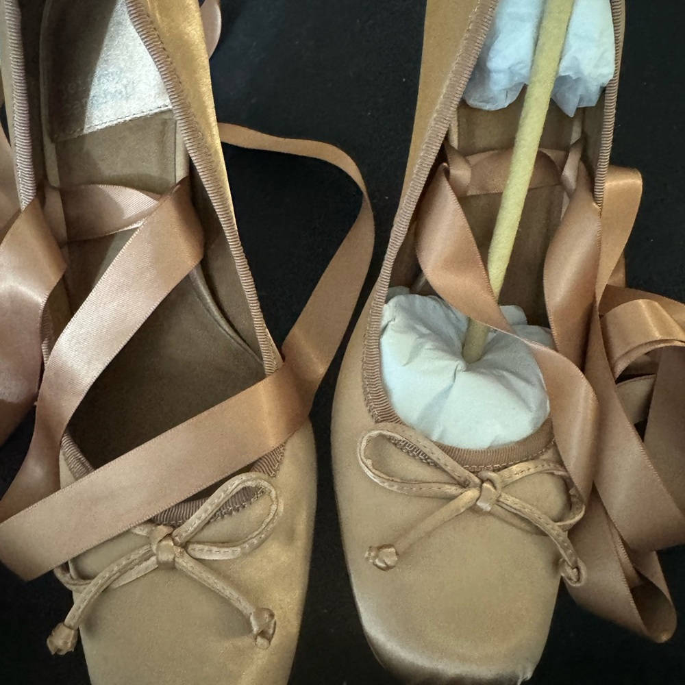 Elegant Tan Ballet Shoes